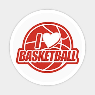 I Heart Basketball Magnet